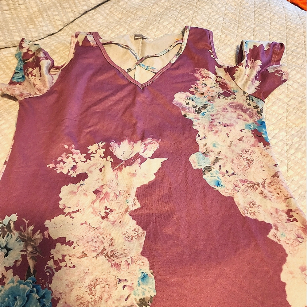 Floral print dress